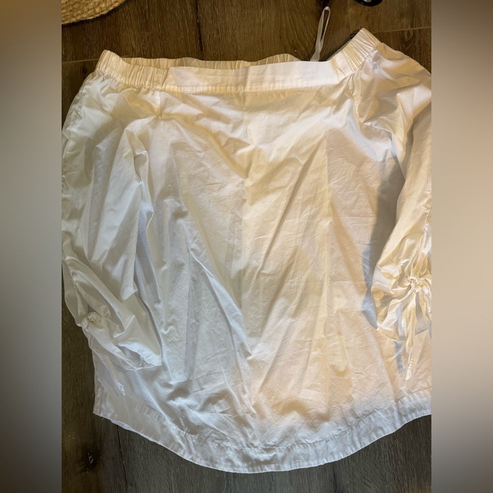 Free people not oversized White Ruched Skirt